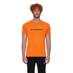 Mammut Wander-Tshirt Core Logo (aus recyceltem Polyester und organischer Baumwolle) orange Herren